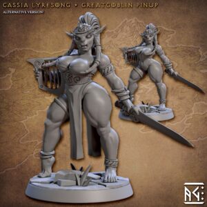AE000669 Cassia Lyresong - Greatgoblin Pinup -- Artisan Guild