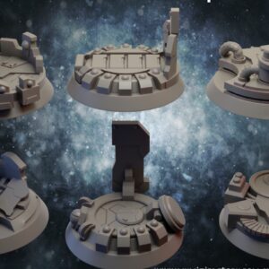 AE001881 Bases Futuristas(6 modelos) -- Ghamak