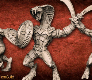 AE000756 Snakeman x3 -- Artisan Guild