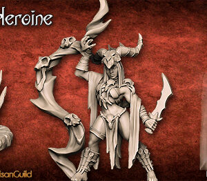 AE000740 Blood Priestess Heroine + Sacrifical Blood Pit -- Artisan Guild