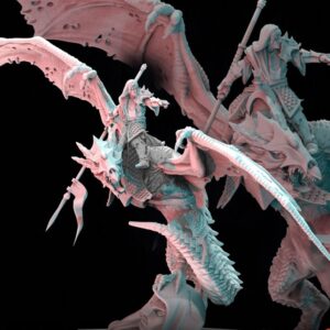 AE001494 Elfo Oscuro en Serpiente de caverna -- Last Sword