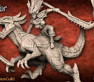 AE000754 Princess on Raptor -- Artisan Guild