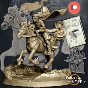 AE000948 Elladan, a pie y caballo (Hermano de Arwen) -- The Pring Goes Ever On