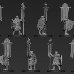 AE000493 Campeon Enano con Estandarte -- Davale Games