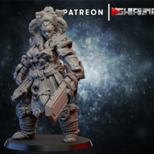 AE001840 Paladín Barbaro (A pie y Mula de Guerra) -- Ghamak