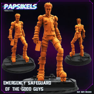 AE001540 Salvaguardas de emergencia, Los buenos chicos (3 Modelos) -- Papsikels Miniatures