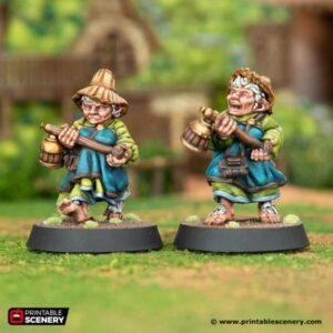 AE001670 Abuela Hobbit (Fennel Cribbits) -- Printable Scenery