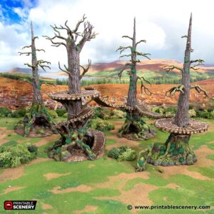 AE001673 Bosque Hobbit Torres Guardia -- Printable Scenery