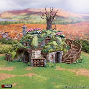 AE001675 Casa Hobbit -- Printable Scenery