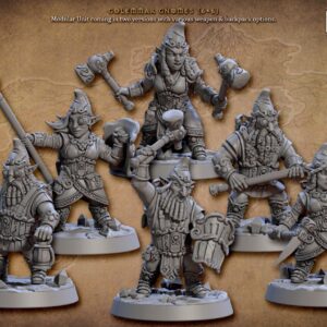 AE000623 Golemmar Gnomes (12 modelos diferentes) -- Artisan Guild