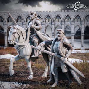 AE001312 Aragorn, Rey de los hombres del Norte(a pie y caballo) -- The Pring Goes Ever On