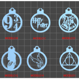 AE000153 Llaveros/ Decoración Navidad  Harry Potter