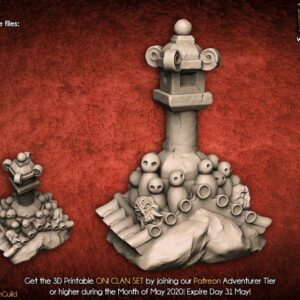 AE000236 Oni Lamp  -- Artisan Guild