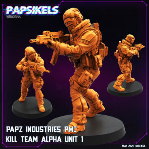 AE001545 Papz Industrias PMC, Equipo de Asalto (5 Modelos) -- Papsikels Miniatures