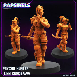 AE001546 Cazadora Psycho Linn Kurosawa -- Papsikels Miniatures