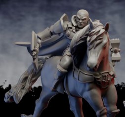 AE001747 Paladin a Caballo -- Ghamak