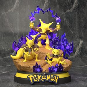 AE000304 Diorama Abra , Abrakadraba y Alakazam