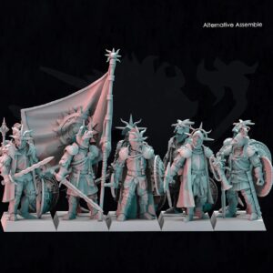 AE001457 Guerreros del Imperio(4 modelos, con Grupo de mando) Escena nombramiento -- Last Sword