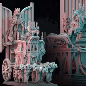 AE001459 Altar de Guerra, tirado por Flagelantes, con Archimago  -- Last Sword