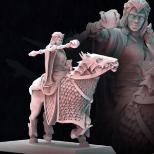 AE001449 Archimaga a caballo con Baculo -- Last Sword