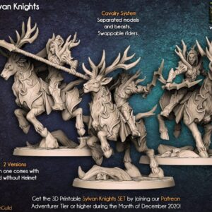 AE000391 Sylvan Stag Rider -- Artisan Guild