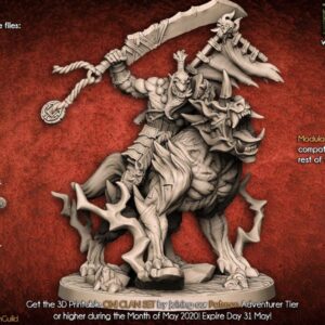 AE000239 Warugo the Onibeast (mounted Yoshi) -- Artisan Guild