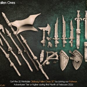AE000128 Standalone Weapons & Hands OLDBURG FALLEN ONES  --Artisan Guild