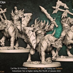 AE000394 Frostmetal Worg Riders -- Artisan Guild