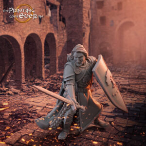 AE001140 Boromir, con estandarte, con espada, a caballo (4 opciones) -- The Pring Goes Ever On