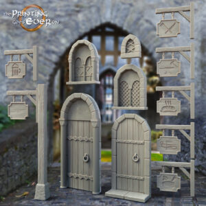 AE001134 Elementos de escenografia( Ventanas, Puertas y letreros) -- The Pring Goes Ever On