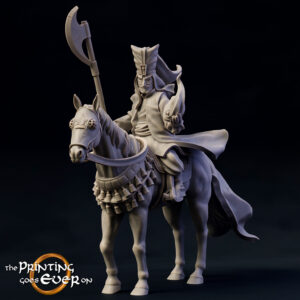 AE001060 Hechicero a caballo con arma de asta, de los hombre del este -- The Pring Goes Ever On