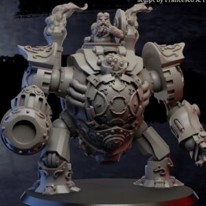 AE001755 Enano en Golem mecanico -- Ghamak