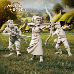 AE001261 Arqueros Hobbits (3 Modelos) -- The Pring Goes Ever On
