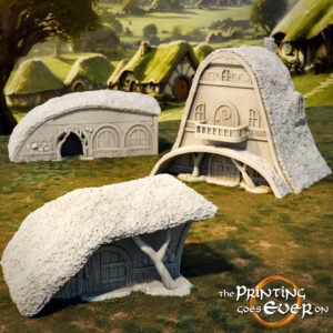 AE001264 Casas Hobbiton (3 modelos) -- The Pring Goes Ever On