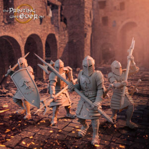 AE001142 Guerreros con hasta de Ciudad de Minas Tirith(4 opciones) -- The Pring Goes Ever On