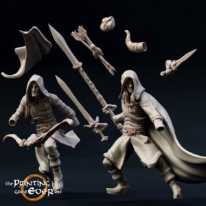 AE000991 Guerreros Elfos, con lanza -- The Pring Goes Ever On