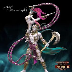 AE000888 Lady Shayeti and Demon Prince Keduh -- Heroes Infinite
