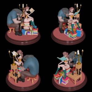 AE001399 Bella y Bestia  Tatuando