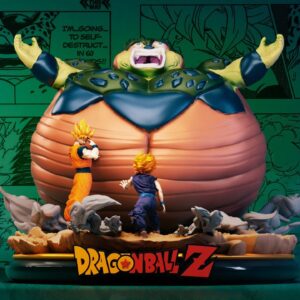 AE000849 Cell Explotando con Gohan y Goku -- Dragon Ball