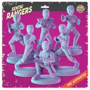 AE001557 Power Rangers (Originales) -- Pop Minis