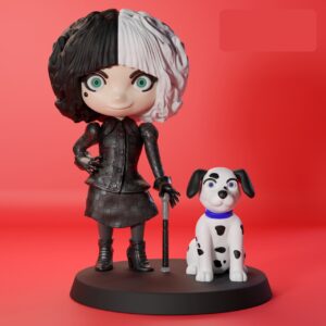 AE001404 Cruela de Vil -- Chibi