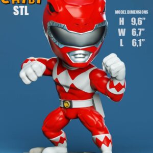 AE001565 Power Ranger Red (Jason) -- 3DXM