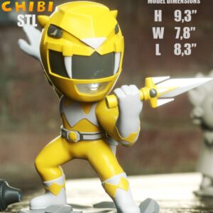 AE001571 Power Ranger Yellow (Trini) -- 3DXM