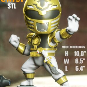 AE001567 Power Ranger White (Tommy) -- 3DXM