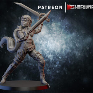 AE001863 Vampira Pirata con 2 Espadas -- Ghamak