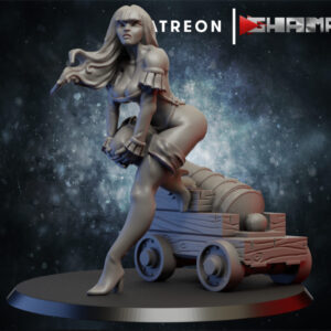 AE001865 Cañonera Vampira Pin UP -- Ghamak