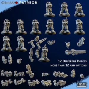 AE002213 Border Warriors (12 Modelos Modulares) -- Ghamak