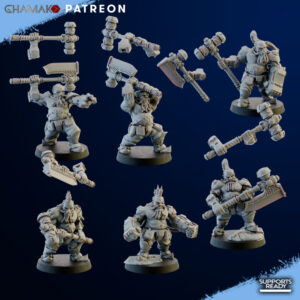AE002209 Furious Bersekers(5 Modelos) -- Ghamak