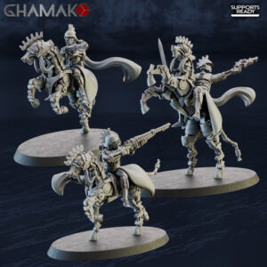 AE002182 Caballeria Equestrians (3 Modelos) -- Ghamak