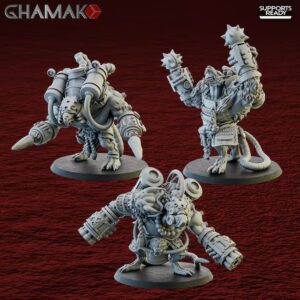 AE002190 Ratoni (RatasOgro) (3 Modelos) -- Ghamak